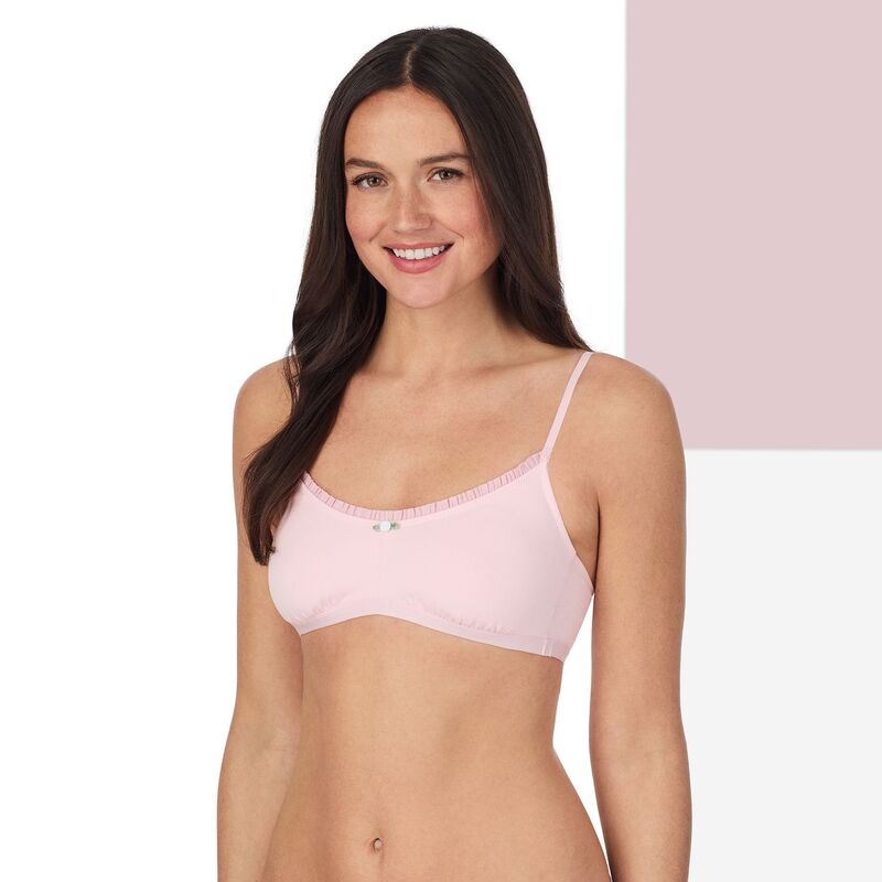 エスオー レディース アンダーウェア ブラジャー コットン Juniors' SO 2-Pack Cotton Scoopneck Bralette SO80004P2 Pink Esque White ホワイト