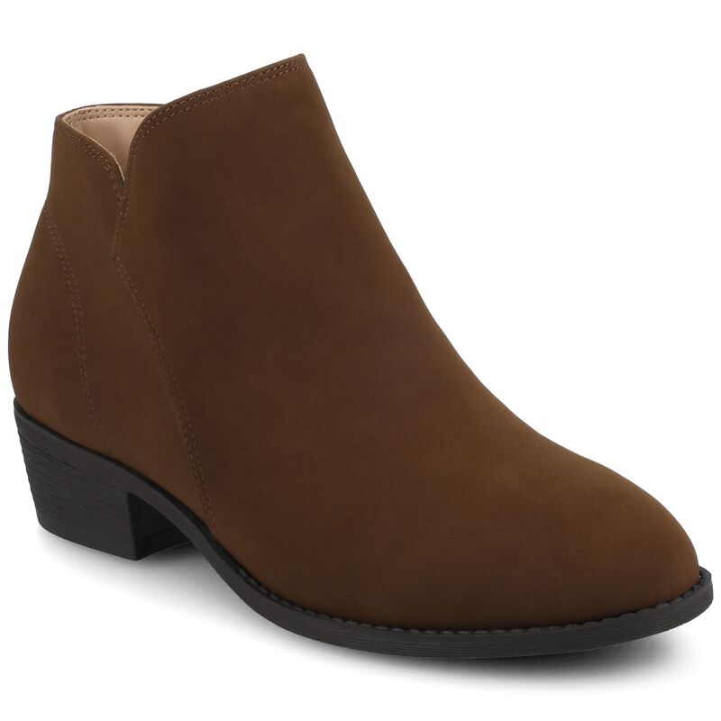 ジャーニー レディース シューズ ブーツ・レインブーツ アンクル Journee Collection Solarah Women's Comfort Ankle Booties Nubuck Tan タン