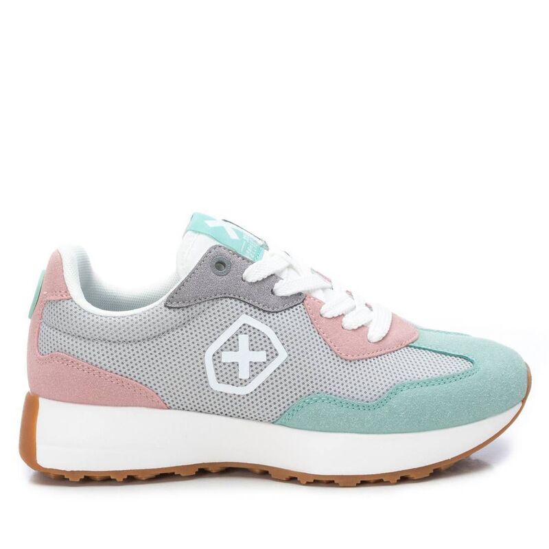 キシタイ王国 レディース シューズ スニーカー Women\u0027sneakers By XTI Grey With Multicolor Accent Grey 薄墨色