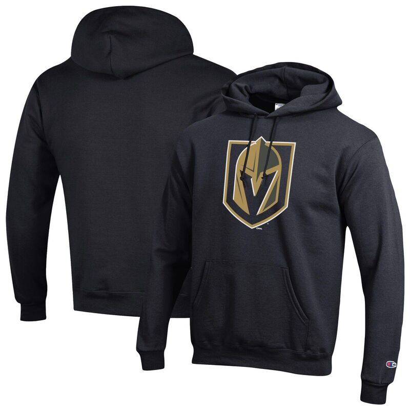 チャンピオン メンズ トップス Tシャツ ロゴ パーカー Men's Champion Black Vegas Golden Knights Primary Logo 1-Hit Pullover Hoodie Lvk Black ブラック