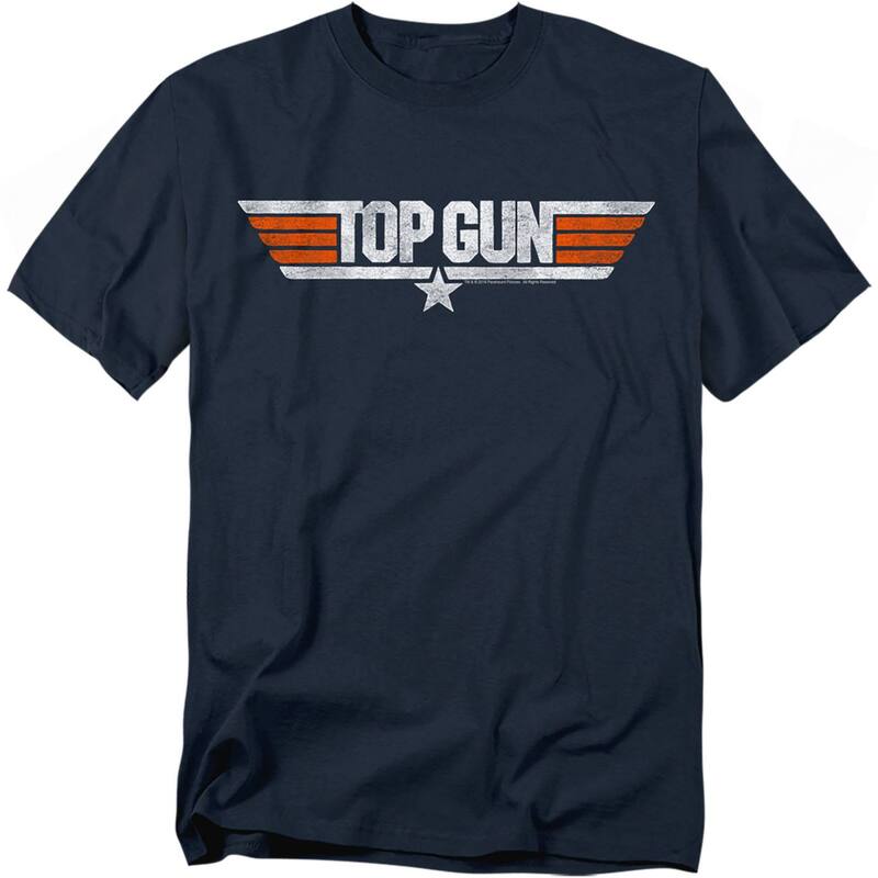 アニメキャラクター メンズ トップス Tシャツ トール ロゴ グラフィック Licensed Character Big & Tall Top Gun Distressed Logo Graphic Tee Navy ネイビー