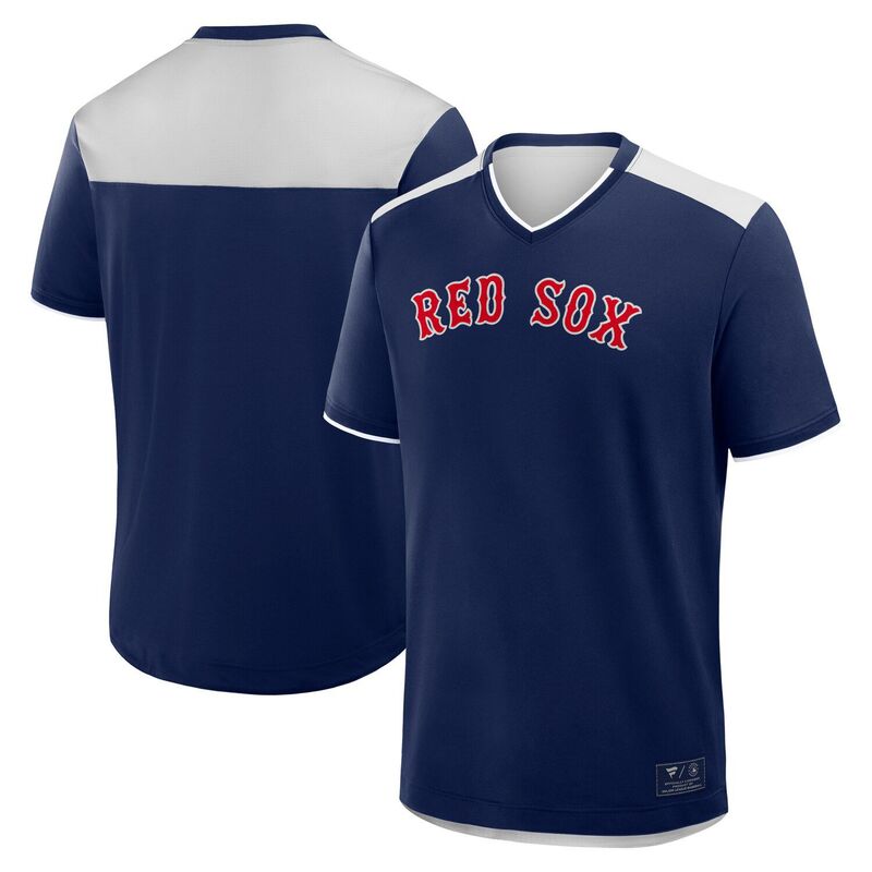 ファナティクス メンズ トップス Tシャツ Vネック Men's Fanatics Navy Boston Red Sox Walk Off V-Neck T-Shirt Rsx Navy ネイビー|ReVida 店