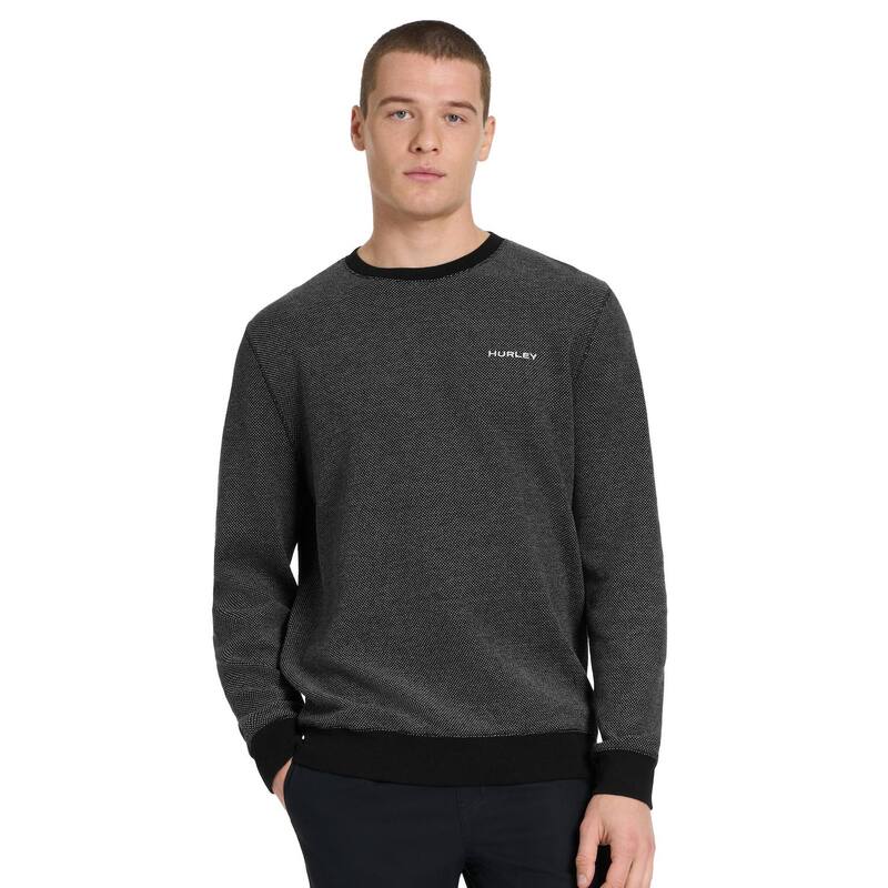 ハーレー メンズ トップス Tシャツ クルーネック Men's Hurley Jacquard Crewneck Pullover Black ブラック