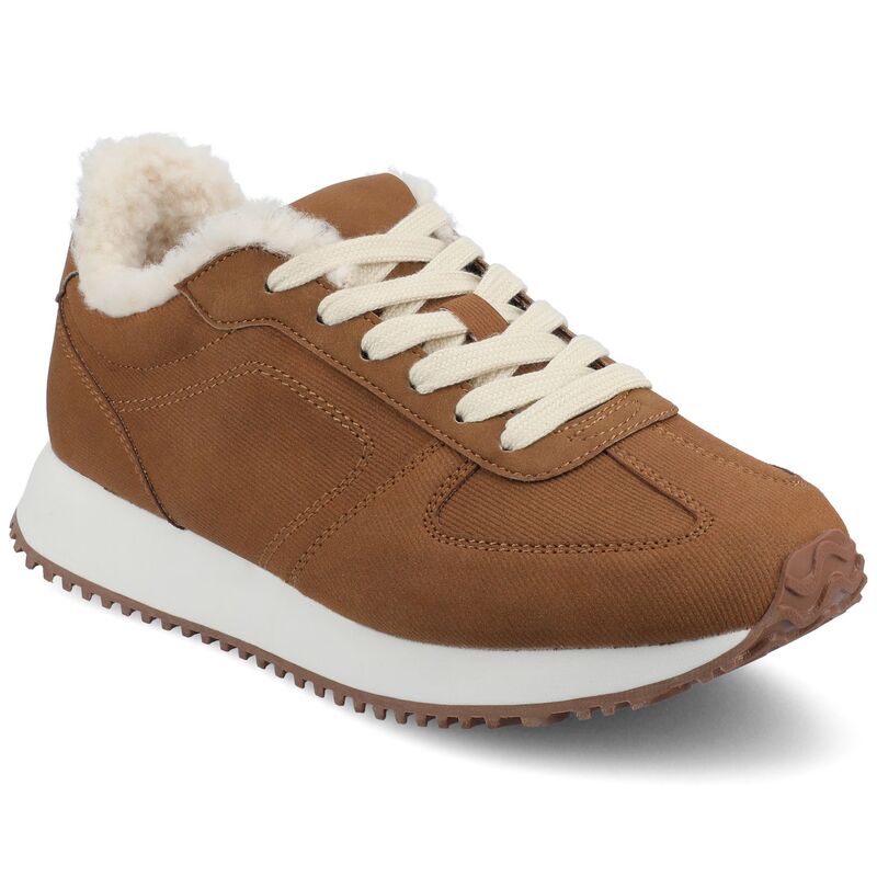 ジャーニー レディース シューズ スニーカー レース Journee Flowomen's Casualace-Up Sneakers Cognac｜ReVida 店