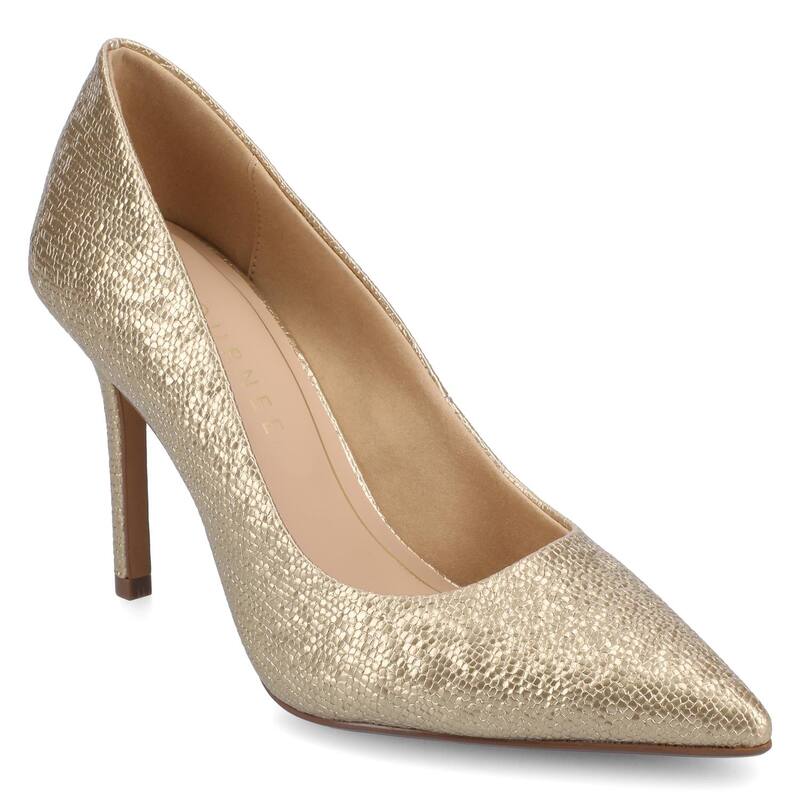 ジャーニー レディース シューズ パンプス ヒール Journee Venus Women's Pointed Toe Stiletto Heel Comfort Dress Pumps Patent Gold ゴールド