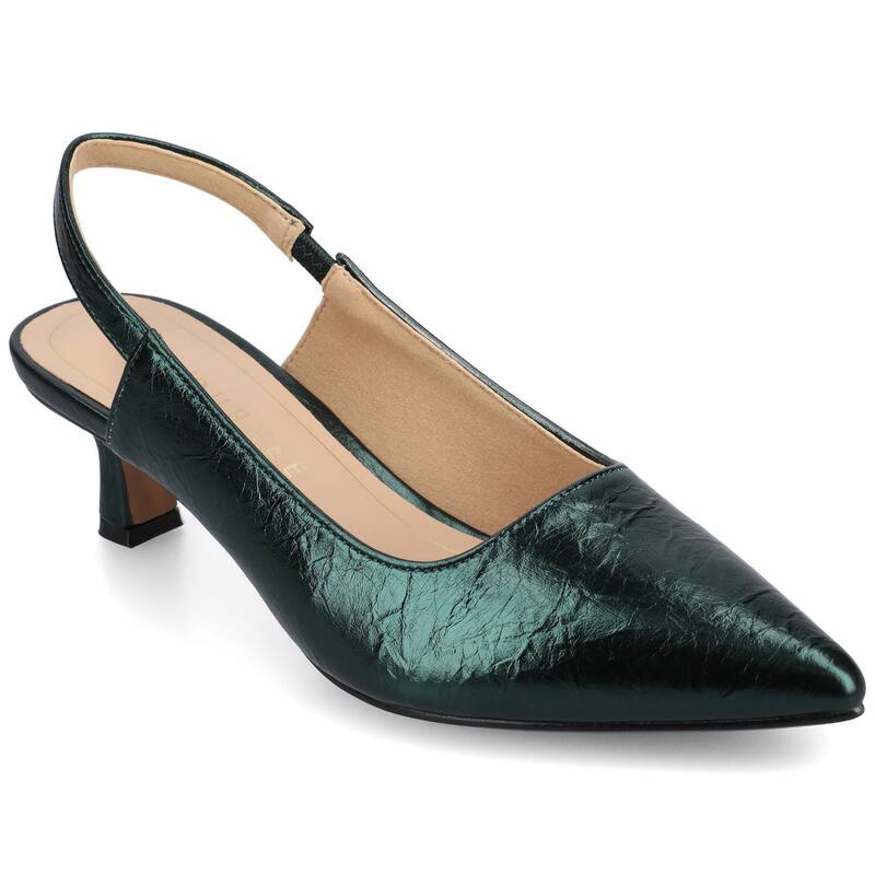 ジャーニー レディース シューズ パンプス ヒール Journee Paulina Women'slingback Heels Pine