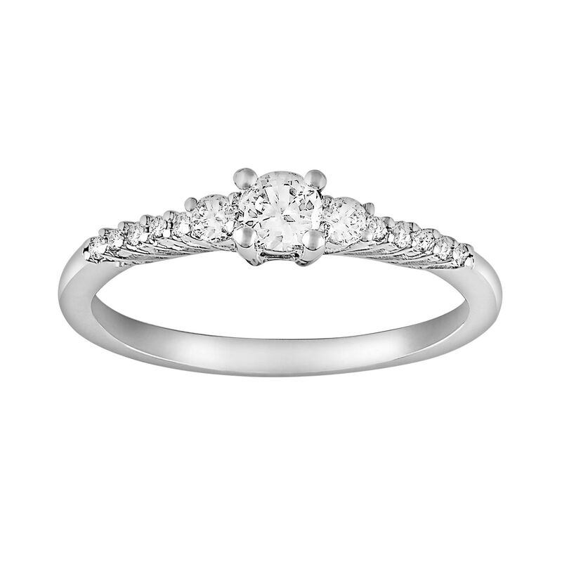 ステラ グレース レディース アクセサリー リング Stella Grace Sterling Silver Lab-Created White Sapphire andiamond Accent Ring White ホワイト