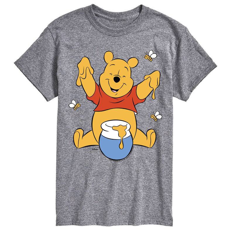 ディズニー メンズ トップス Tシャツ トール グラフィック Disney's Winnie The Pooh Big & Tall Oversized Graphic Tee Athletic Heather ヘザー