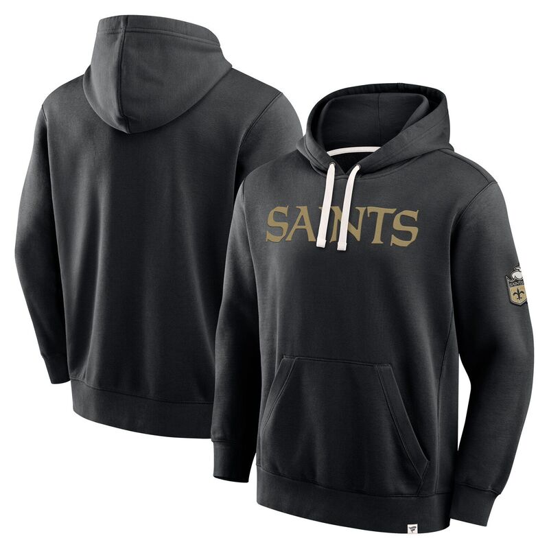ファナティクス メンズ トップス Tシャツ パーカー Men's Fanatics Black New Orleansaints New Horizons Heritage Pullover Hoodie Snt Black ブラック