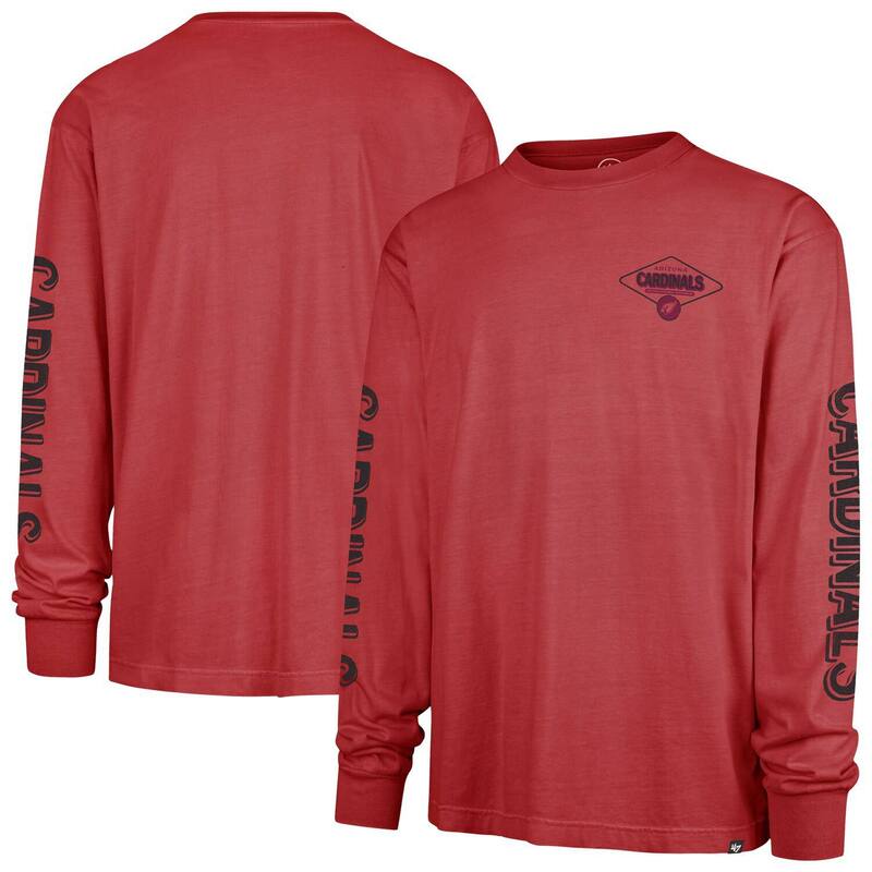 フォーティセブンブランド メンズ トップス プルオーバー 47 Brand Men\u0027s \u002747 Cardinal Arizona Cardinals Cairn Ravine Foundation Long Sleeve T-Shirt Acred 赤いこと