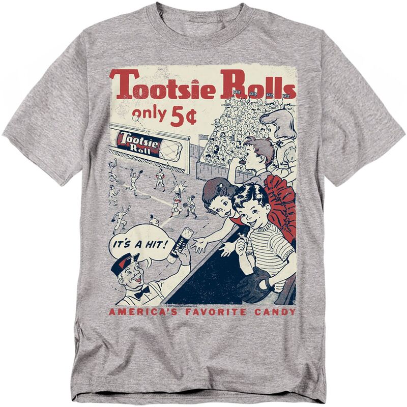 アニメキャラクター メンズ トップス Tシャツ トール グラフィック Licensed Character Big & Tall Original & Unrestored Tootsie Roll A Hit Graphic Tee Heather Gray グレー