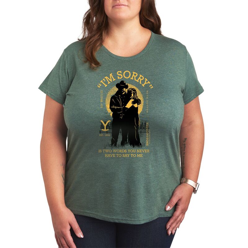 アニメキャラクター レディース トップス Tシャツ プラスサイズ グラフィック Licensed Character Plusize Yellowstone \