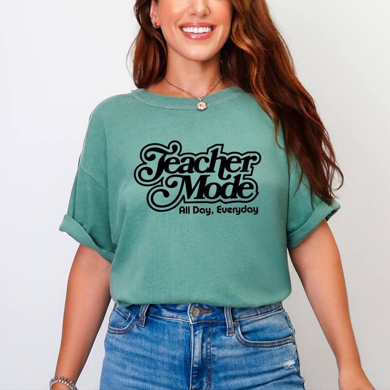 Simply Sage Market レディース トップス ティーシャツ Simply Sage Marketeacher Modeveryday Garment Dyed Tee Light Green 緑であること レディースファッション-Tシャツ・カットソー