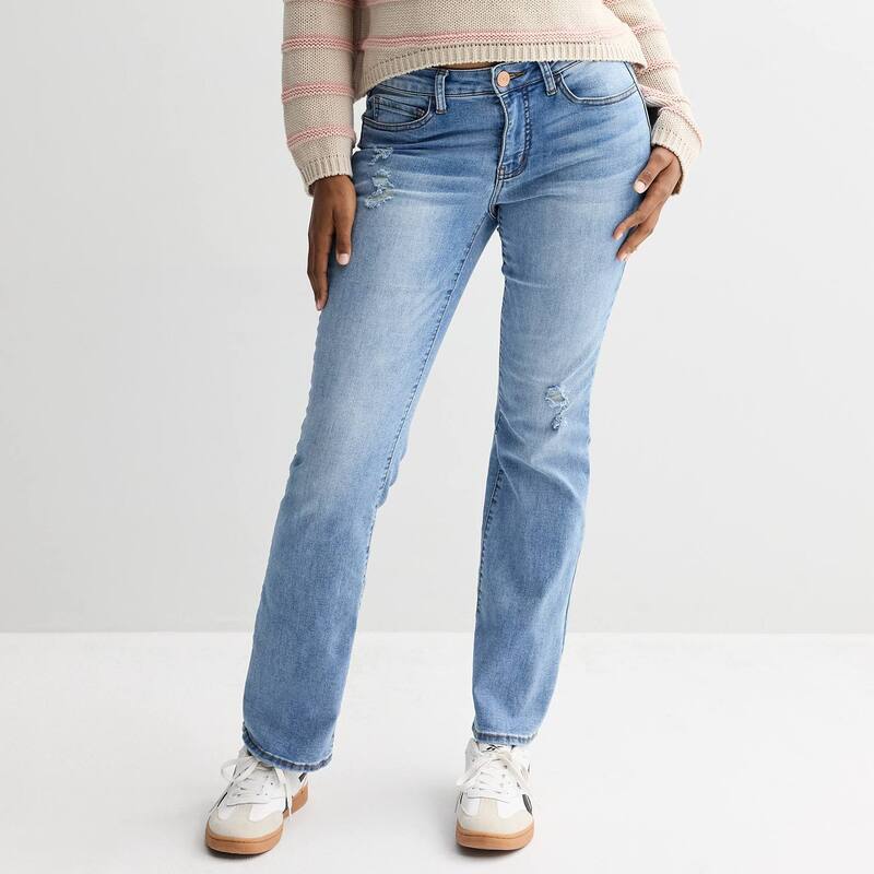 エスオー レディース ボトムス デニムパンツ ブーツカット ローライズ ブーツ ジーンズ Juniors' SO Curvy Low Rise Bootcut Jeans Light