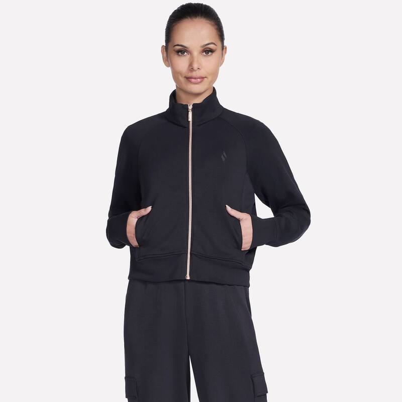 スケッチャーズ レディース アウター ジャケット・ブルゾン Women'skecherskechluxelevate Jacket Bold Black ブラック|ReVida 店