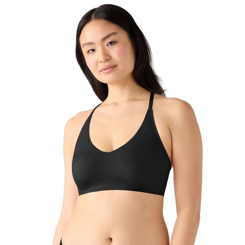 トゥルー レディース アンダー御召しもの ブラ スピード競技 TRUE Lace Wirefree Racerback Bra Black 黒いこと