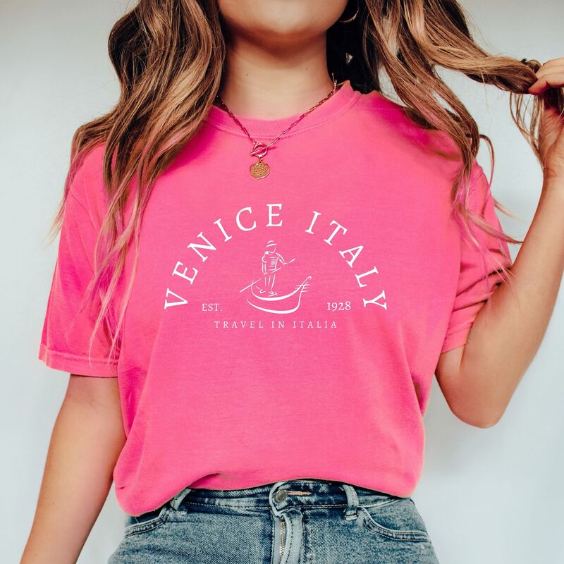 Simply Sage Market レディース トップス ティーシャツ Simply Sage Market Venice Italy Garment Dyed Tee Crunchberry サルヴィア レディースファッション-Tシャツ・カットソー