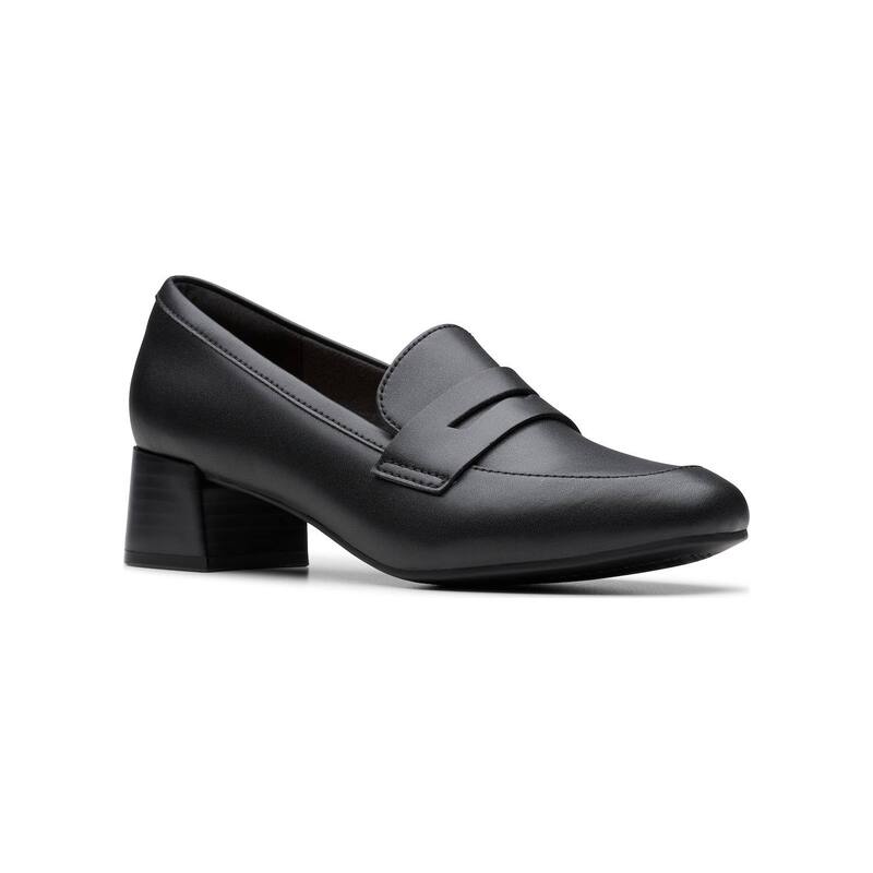 クラークス レディース シューズ パンプス ヒール Clarks Iridessa Sky Women's Block Heel Dresshoes Black Leather ブラック