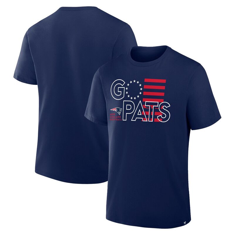 ファナティクス メンズ トップス Tシャツ Men's Fanatics Navy New England Patriots Hometown True Favorite T-Shirt Pat Navy ネイビー