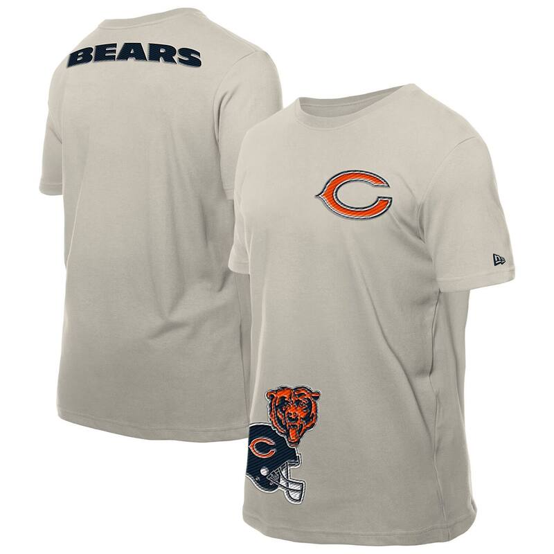 ニュー内鰓 メンズ トップス プルオーバー Men\u0027s New Era Light Beige Chicago Bears Multi Patch T-Shirt Brs Lt Bei ベージュ