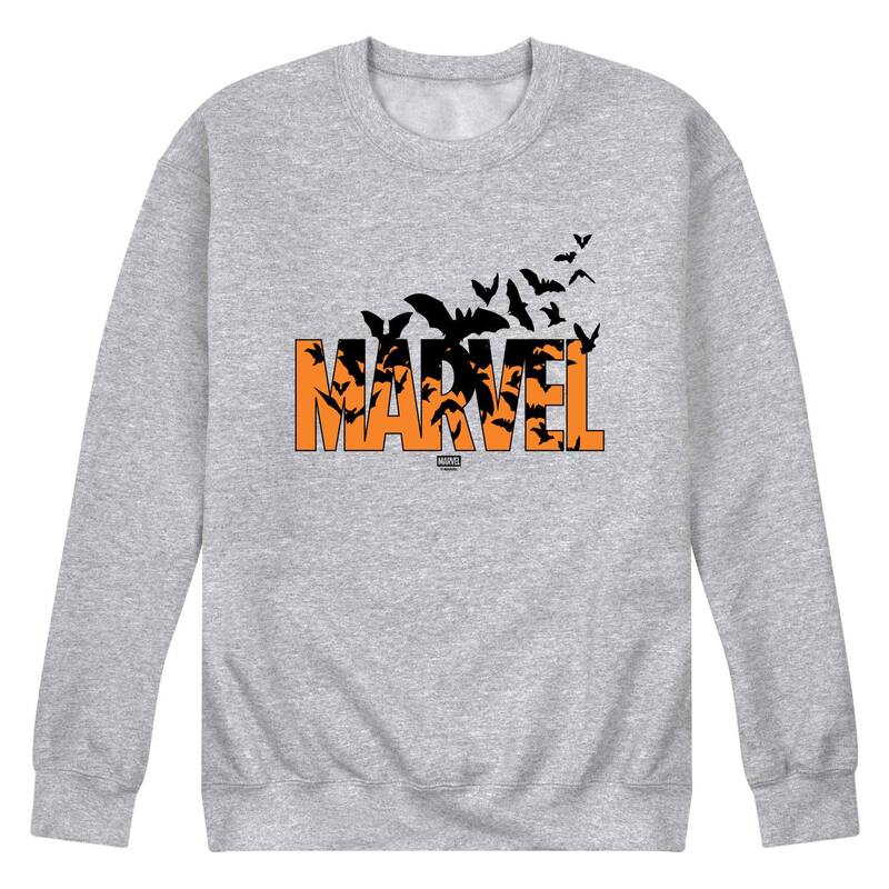 マーベル メンズ トップス Tシャツ スウェット ロゴ フリース Men's Marvelogo Bats Crew Fleece Sweatshirt Athletic Heather ヘザー