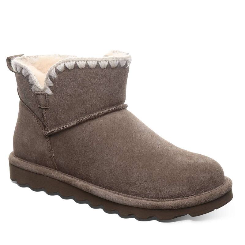 ベアパウ レディース シューズ ブーツ・レインブーツ アンクル Bearpaw Yvonne Women's Crochetrim Ankle Boots Morel