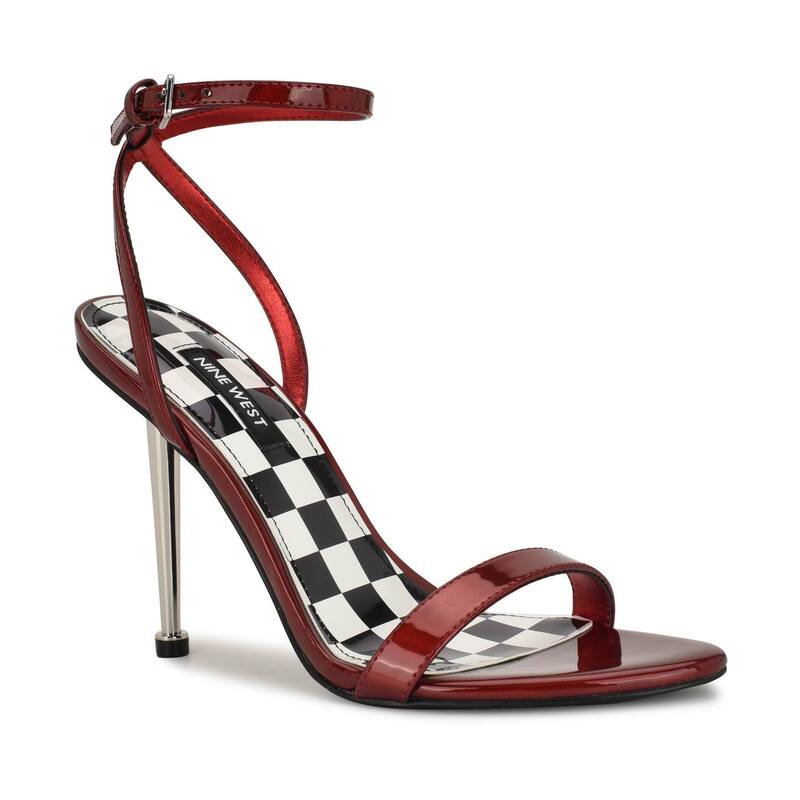 ナインウェスト レディース シューズ パンプス サンダル Nine West Reina 03 Women\u0027s Dressandals Red Metallic 赤いこと