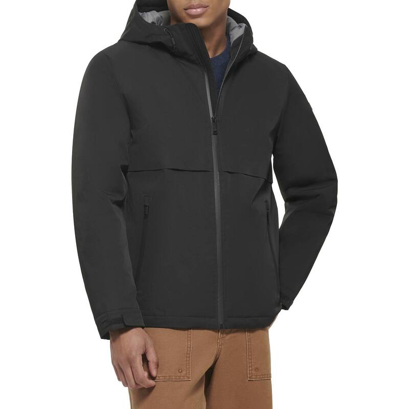 ドッカーズ メンズ アウター ジャケット・ブルゾン フーデッドジャケット Men's Dockers Flex Hooded Jacket Black ブラック｜ReVida 店