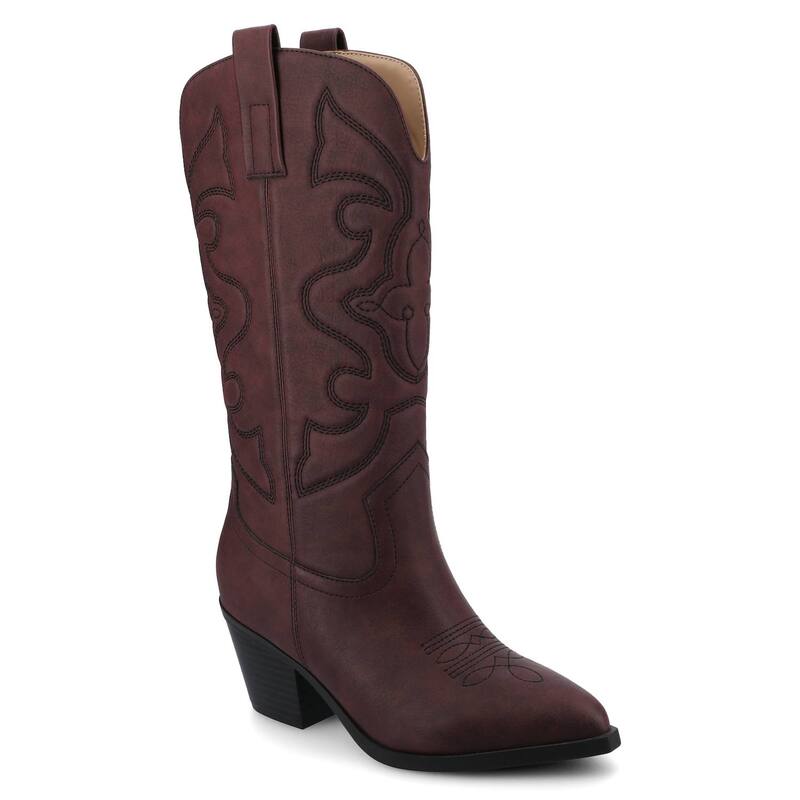 ジャーニー レディース シューズ ブーツ・レインブーツ Journee Chantry Tru Comfort Foam Women's Western Boots Oxblood オックスブラッド