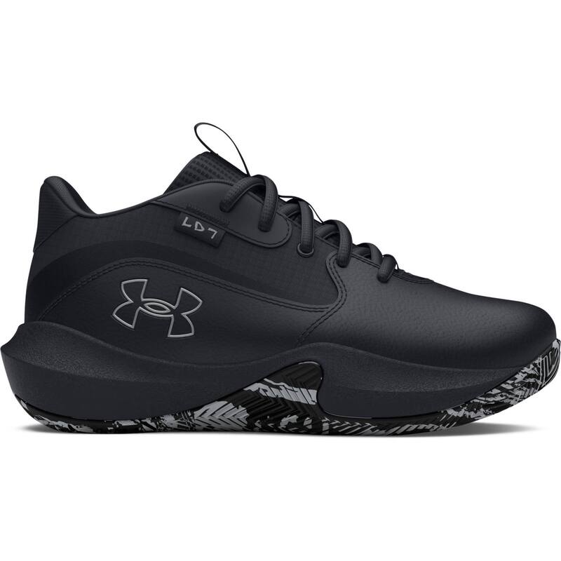 アンダーアーマー レディース シューズ スニーカー 落ちこむ Under Armour Lockdown 7 Little Kids\u0027 Basketball Shoes Black 黒いこと