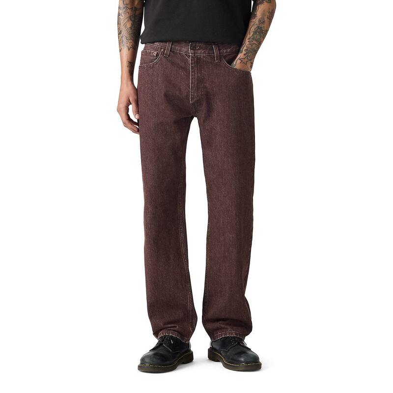 リーバイス メンズ ボトムス デニムパンツ ジーンズ Men's Levi's 555 Relaxed Straight Jeans Dark Silstone|ReVida 店