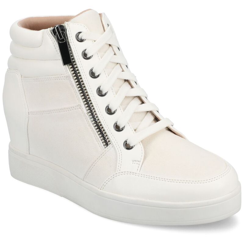 周遊 レディース シューズ スニーカー Journee Clarity Women\u0027s Comfort Wedge Sneakers White 白いこと