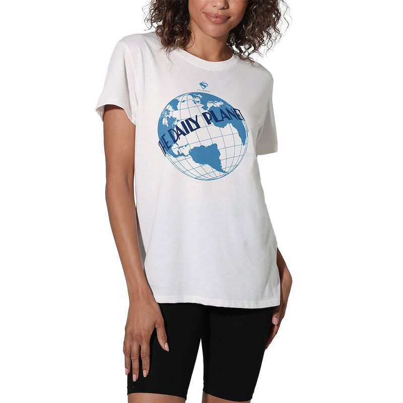 アニメキャラクター レディース トップス Tシャツ グラフィック Licensed Character Women's DComicsuperman The Daily Planet Graphic Tee White ホワイト