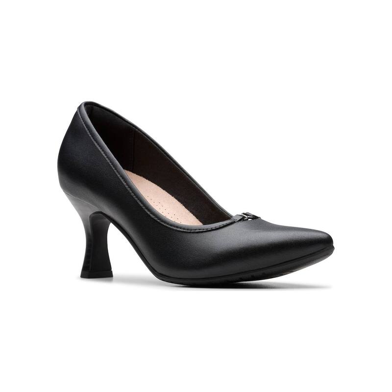 クラークス レディース シューズ パンプス ヒール Clarks Kataleyna West Women's Dress Heels Black Leather ブラック