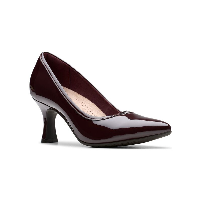 クラークス レディース シューズ パンプス ヒール Clarks Kataleyna West Women's Dress Heels Merlot