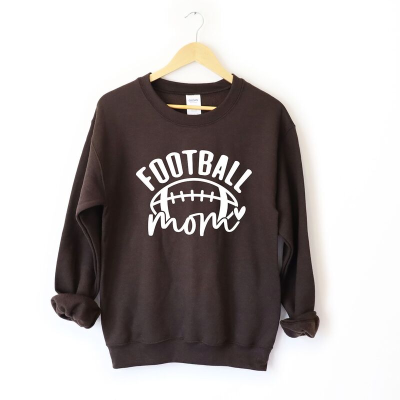 Simply Sage Market レディース トップス Tシャツ スウェット Simply Sage Market Football Mom Sweatshirt Chocolate チョコレート