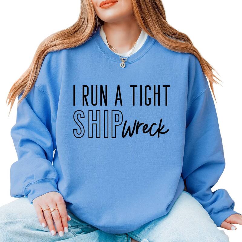 Simply Sage Market レディース トップス Tシャツ スウェット Simply Sage Market I Run A Tight Shipwreck Sweatshirt Carolina セージ