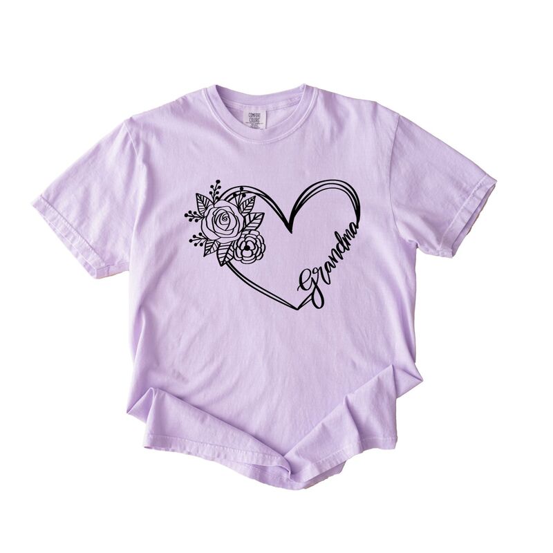 Simply Sage Market レディース トップス ティーシャツ Simply Sage Market Grandma Heart Outline Garment Dyed Tee Orchid サルヴィア レディースファッション-Tシャツ・カットソー