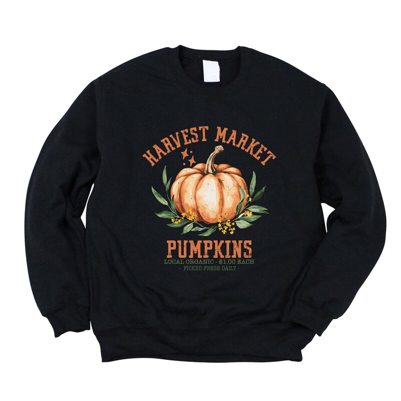 Simply Sage Market レディース トップス Tシャツ スウェット ベスト Simply Sage Market Harvest Market Pumpkins Local Organic Sweatshirt Midnight セージ｜ReVida 店 8,865円