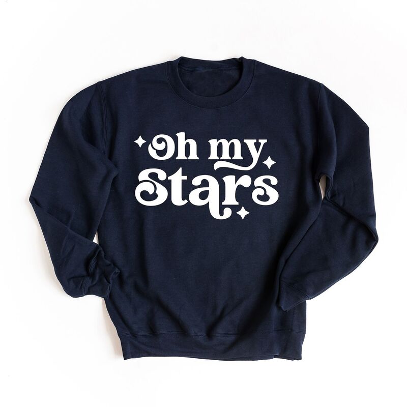 Simply Sage Market レディース トップス Tシャツ スウェット Simply Sage Market Oh My Stars Bold Sweatshirtrue Navy ネイビー
