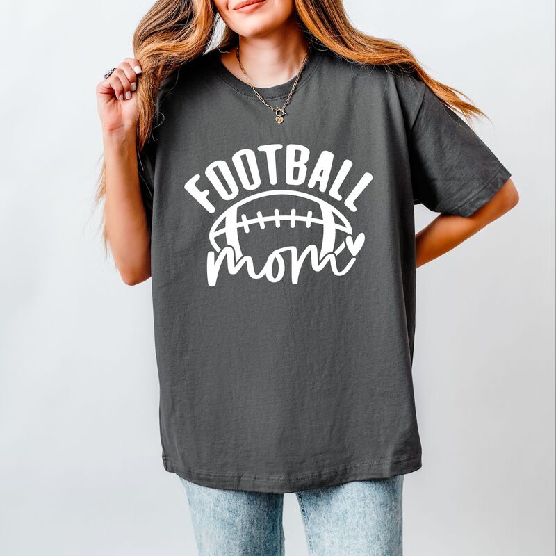 Simply Sage Market レディース トップス Tシャツ Simply Sage Market Football Mom Heavyweightee Asphalt セージ