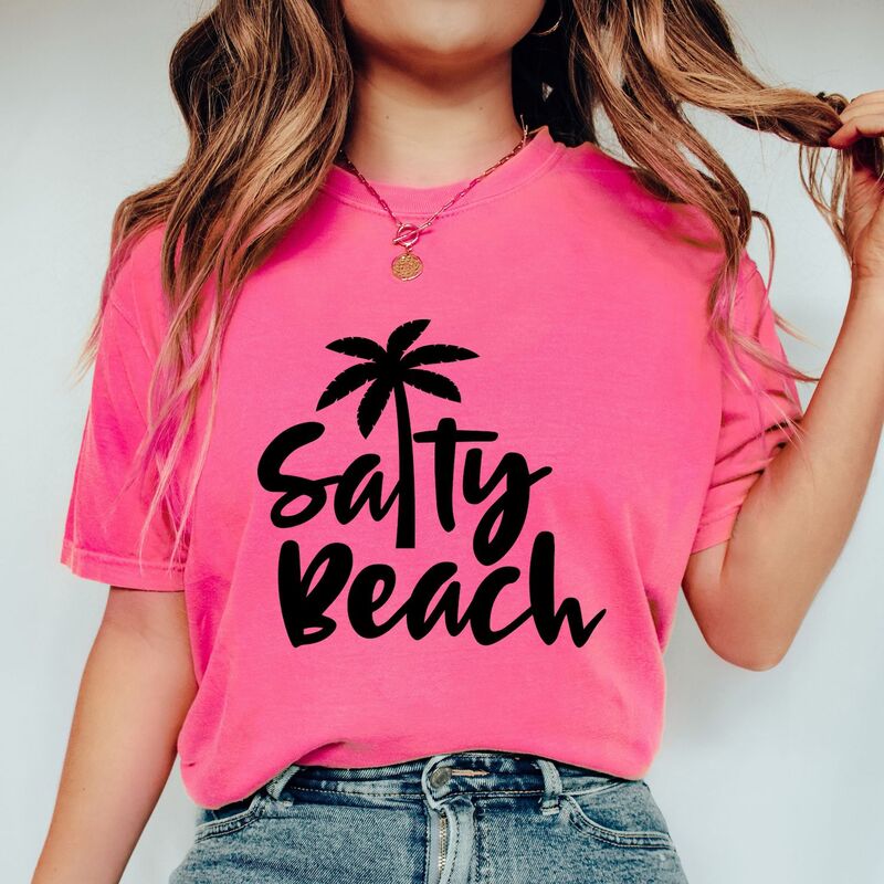Simply Sage Market レディース トップス ティーシャツ Simply Sage Market Salty Beach Garment Dyed Tee Crunchberry サルヴィア レディースファッション-トップス-Tシャツ・カットソー
