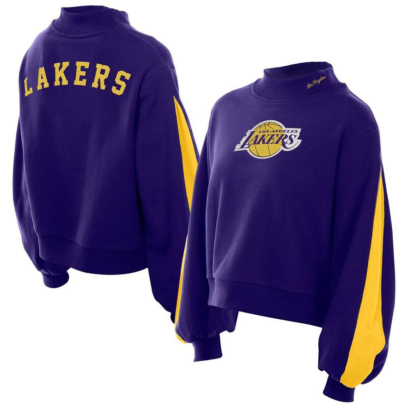 ニューエラ レディース トップス Tシャツ バルーンスリーブ スウェット Women's New Era Purple Los Angeles Lakersport Night Balloon Sleevesweatshirt Lak Purple パープル