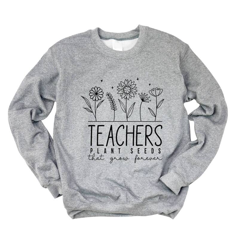 Simply Sage Market レディース トップス Tシャツ スウェット Simply Sage Marketeachers Plant Seeds That Grow Forever Sweatshirt Graphite グラファイト|ReVida 店