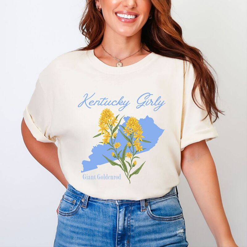 Simply Sage Market レディース トップス ティーシャツ Simply Sage Market Kentucky Girly Flower Garment Dyed Tee Ivory 象牙色 レディースファッション-Tシャツ・カットソー