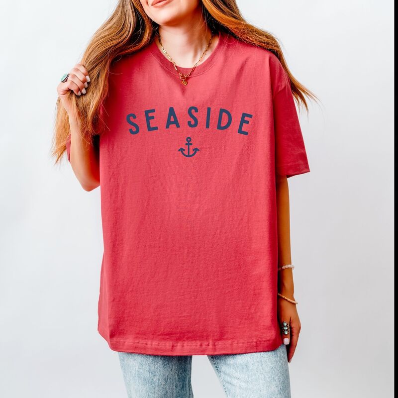 Simply Sage Market レディース トップス Tシャツ Simply Sage Market Seaside Anchor Heavyweightee Brick セージ