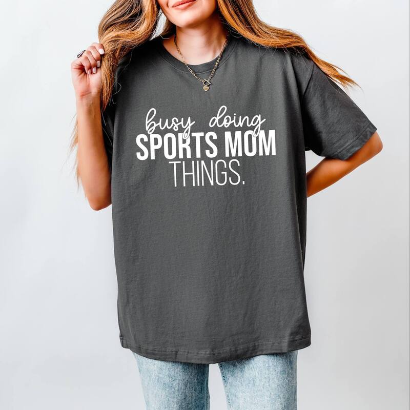 Simply Sage Market レディース トップス Tシャツ Simply Sage Market Busy Doing Sports Mom Things Heavyweightee Asphalt セージ