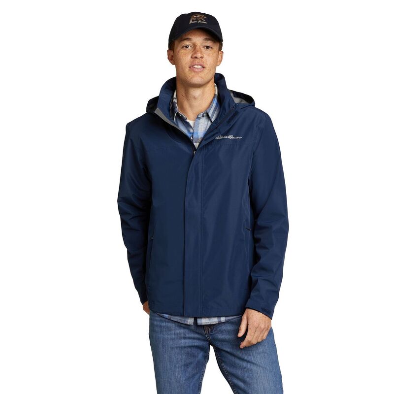 エディー バウアー メンズ アウター ジャケット・ブルゾン Men's Eddie Bauer Packable Rainfoil Jacket Medium Indigo インディゴ