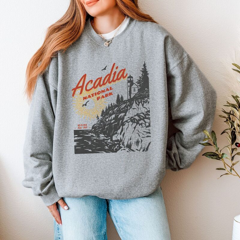Simply Sage Market レディース トップス Tシャツ スウェット Simply Sage Market Acadia National Park Mainest. 1919 Sweatshirt Graphite グラファイト 11,684円