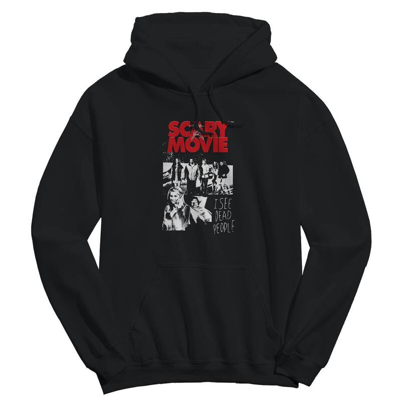 アニメキャラクター メンズ トップス Tシャツ パーカー グラフィック Licensed Character Men's I See Dead People Scary Movie Graphic Hoodie Black ブラック